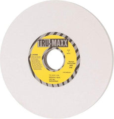Tru-Maxx - 7" Diam x 1-1/4" Hole x 1/2" Thick, K Hardness, 100 Grit Surface Grinding Wheel - Aluminum Oxide, Type 1, Fine Grade, 3,600 Max RPM, Vitrified Bond, No Recess - Exact Tool & Supply