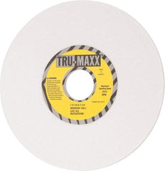 Tru-Maxx - 7" Diam x 1-1/4" Hole x 1/4" Thick, J Hardness, 100 Grit Surface Grinding Wheel - Aluminum Oxide, Type 1, Fine Grade, 3,600 Max RPM, Vitrified Bond, No Recess - Exact Tool & Supply