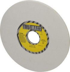 Tru-Maxx - 7" Diam x 1-1/4" Hole x 1/4" Thick, J Hardness, 120 Grit Surface Grinding Wheel - Aluminum Oxide, Type 1, Fine Grade, 3,600 Max RPM, Vitrified Bond, No Recess - Exact Tool & Supply