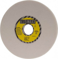 Tru-Maxx - 7" Diam x 1-1/4" Hole x 1/2" Thick, L Hardness, 80 Grit Surface Grinding Wheel - Aluminum Oxide, Type 1, Medium Grade, 3,600 Max RPM, Vitrified Bond, No Recess - Exact Tool & Supply