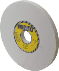 Tru-Maxx - 7" Diam x 1-1/4" Hole x 1/2" Thick, J Hardness, 120 Grit Surface Grinding Wheel - Aluminum Oxide, Type 1, Fine Grade, 3,600 Max RPM, Vitrified Bond, No Recess - Exact Tool & Supply