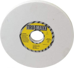 Tru-Maxx - 7" Diam x 1-1/4" Hole x 1/2" Thick, K Hardness, 120 Grit Surface Grinding Wheel - Aluminum Oxide, Type 1, Fine Grade, 3,600 Max RPM, Vitrified Bond, No Recess - Exact Tool & Supply