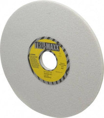 Tru-Maxx - 8" Diam x 1-1/4" Hole x 1/4" Thick, H Hardness, 46 Grit Surface Grinding Wheel - Aluminum Oxide, Type 1, Coarse Grade, 3,600 Max RPM, Vitrified Bond, No Recess - Exact Tool & Supply