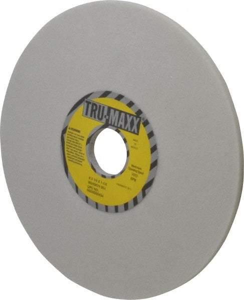 Tru-Maxx - 8" Diam x 1-1/4" Hole x 1/4" Thick, I Hardness, 60 Grit Surface Grinding Wheel - Aluminum Oxide, Type 1, Medium Grade, 3,600 Max RPM, Vitrified Bond, No Recess - Exact Tool & Supply