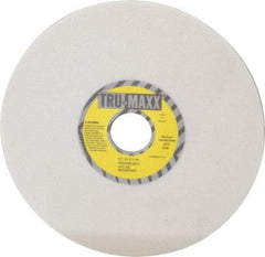 Tru-Maxx - 8" Diam x 1-1/4" Hole x 1/4" Thick, K Hardness, 60 Grit Surface Grinding Wheel - Aluminum Oxide, Type 1, Medium Grade, 3,600 Max RPM, Vitrified Bond, No Recess - Exact Tool & Supply