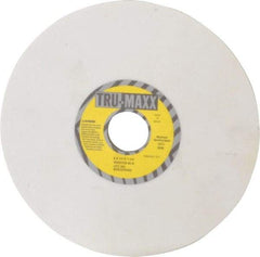 Tru-Maxx - 8" Diam x 1-1/4" Hole x 1/4" Thick, K Hardness, 80 Grit Surface Grinding Wheel - Aluminum Oxide, Type 1, Medium Grade, 3,600 Max RPM, Vitrified Bond, No Recess - Exact Tool & Supply
