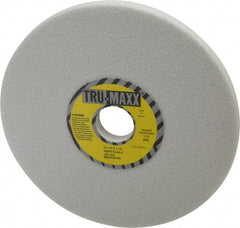 Tru-Maxx - 8" Diam x 1-1/4" Hole x 1/2" Thick, H Hardness, 46 Grit Surface Grinding Wheel - Aluminum Oxide, Type 1, Coarse Grade, 3,105 Max RPM, Vitrified Bond, No Recess - Exact Tool & Supply