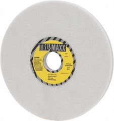 Tru-Maxx - 8" Diam x 1-1/4" Hole x 1/2" Thick, I Hardness, 46 Grit Surface Grinding Wheel - Aluminum Oxide, Type 1, Coarse Grade, 3,105 Max RPM, Vitrified Bond, No Recess - Exact Tool & Supply