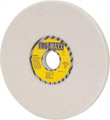 Tru-Maxx - 8" Diam x 1-1/4" Hole x 1/2" Thick, J Hardness, 46 Grit Surface Grinding Wheel - Aluminum Oxide, Type 1, Coarse Grade, 3,600 Max RPM, Vitrified Bond, No Recess - Exact Tool & Supply