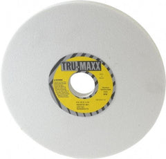 Tru-Maxx - 8" Diam x 1-1/4" Hole x 1/2" Thick, I Hardness, 80 Grit Surface Grinding Wheel - Aluminum Oxide, Type 1, Medium Grade, 3,600 Max RPM, Vitrified Bond, No Recess - Exact Tool & Supply