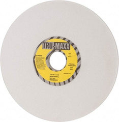 Tru-Maxx - 8" Diam x 1-1/4" Hole x 1/2" Thick, J Hardness, 80 Grit Surface Grinding Wheel - Aluminum Oxide, Type 1, Medium Grade, 3,600 Max RPM, Vitrified Bond, No Recess - Exact Tool & Supply