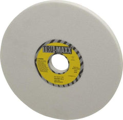 Tru-Maxx - 8" Diam x 1-1/4" Hole x 1/2" Thick, K Hardness, 80 Grit Surface Grinding Wheel - Aluminum Oxide, Type 1, Medium Grade, 3,600 Max RPM, Vitrified Bond, No Recess - Exact Tool & Supply