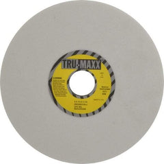 Tru-Maxx - 8" Diam x 1-1/4" Hole x 1/4" Thick, J Hardness, 60 Grit Surface Grinding Wheel - Aluminum Oxide, Type 1, Medium Grade, 3,600 Max RPM, Vitrified Bond, No Recess - Exact Tool & Supply
