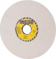 Tru-Maxx - 8" Diam x 1-1/4" Hole x 1/4" Thick, J Hardness, 80 Grit Surface Grinding Wheel - Aluminum Oxide, Type 1, Medium Grade, 3,600 Max RPM, Vitrified Bond, No Recess - Exact Tool & Supply