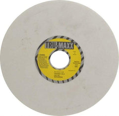 Tru-Maxx - 8" Diam x 1-1/4" Hole x 1/4" Thick, K Hardness, 120 Grit Surface Grinding Wheel - Aluminum Oxide, Type 1, Fine Grade, 3,600 Max RPM, Vitrified Bond, No Recess - Exact Tool & Supply