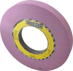 Tru-Maxx - 12" Diam x 5" Hole x 1-1/2" Thick, J Hardness, 46 Grit Surface Grinding Wheel - Aluminum Oxide, Type 5, Coarse Grade, 2,705 Max RPM, Vitrified Bond, One-Side Recess - Exact Tool & Supply