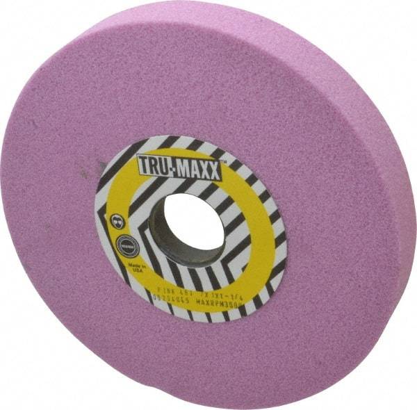 Tru-Maxx - 7" Diam x 1-1/4" Hole x 1" Thick, I Hardness, 46 Grit Surface Grinding Wheel - Aluminum Oxide, Type 5, Coarse Grade, 3,600 Max RPM, Vitrified Bond, One-Side Recess - Exact Tool & Supply