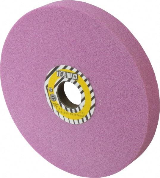Tru-Maxx - 8" Diam x 1-1/4" Hole x 1" Thick, H Hardness, 46 Grit Surface Grinding Wheel - Aluminum Oxide, Type 5, Coarse Grade, 3,105 Max RPM, Vitrified Bond, One-Side Recess - Exact Tool & Supply