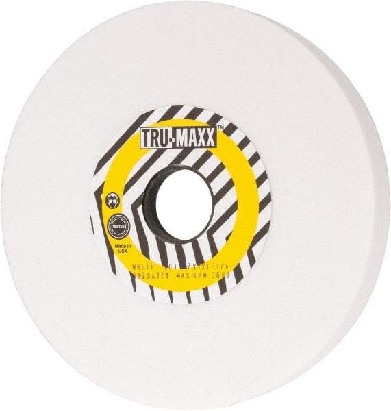 Tru-Maxx - 7" Diam x 1-1/4" Hole x 1" Thick, I Hardness, 60 Grit Surface Grinding Wheel - Aluminum Oxide, Type 5, Medium Grade, 3,600 Max RPM, Vitrified Bond, One-Side Recess - Exact Tool & Supply