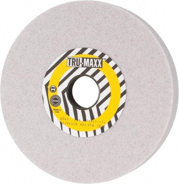 Tru-Maxx - 7" Diam x 1-1/4" Hole x 1" Thick, H Hardness, 46 Grit Surface Grinding Wheel - Aluminum Oxide, Type 5, Coarse Grade, 3,600 Max RPM, Vitrified Bond, One-Side Recess - Exact Tool & Supply