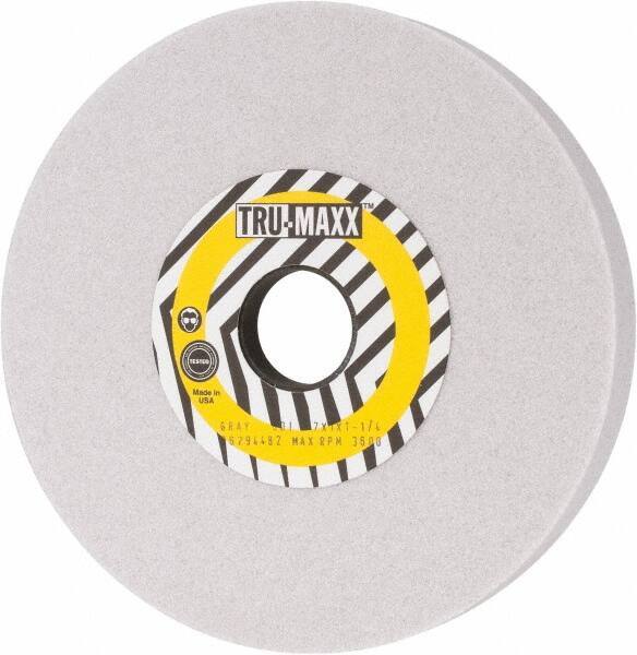 Tru-Maxx - 7" Diam x 1-1/4" Hole x 1" Thick, I Hardness, 60 Grit Surface Grinding Wheel - Aluminum Oxide, Type 5, Medium Grade, 3,600 Max RPM, Vitrified Bond, One-Side Recess - Exact Tool & Supply