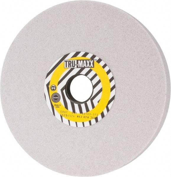 Tru-Maxx - 8" Diam x 1-1/4" Hole x 1" Thick, I Hardness, 60 Grit Surface Grinding Wheel - Aluminum Oxide, Type 5, Medium Grade, 3,600 Max RPM, Vitrified Bond, One-Side Recess - Exact Tool & Supply