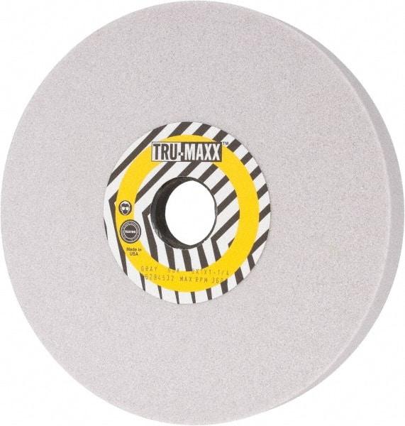 Tru-Maxx - 8" Diam x 1-1/4" Hole x 1" Thick, K Hardness, 60 Grit Surface Grinding Wheel - Aluminum Oxide, Type 5, Medium Grade, 3,600 Max RPM, Vitrified Bond, One-Side Recess - Exact Tool & Supply