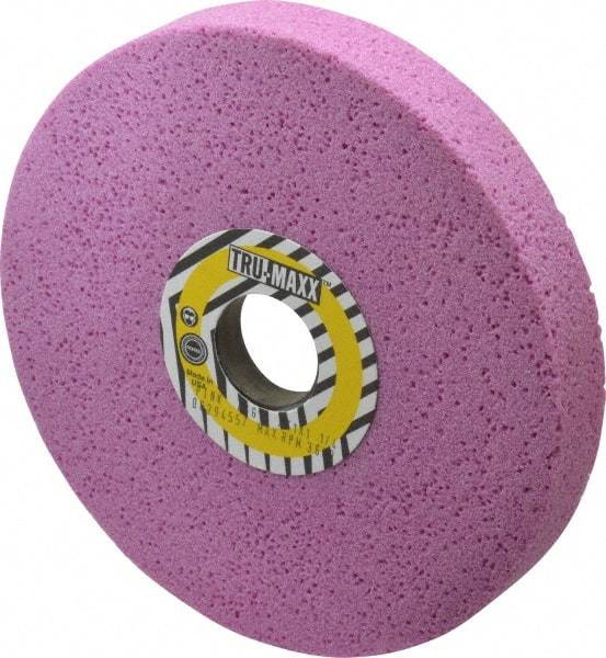 Tru-Maxx - 7" Diam x 1-1/4" Hole x 1" Thick, G Hardness, 46 Grit Surface Grinding Wheel - Aluminum Oxide, Type 5, Coarse Grade, 3,600 Max RPM, Vitrified Bond, One-Side Recess - Exact Tool & Supply