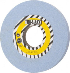 Tru-Maxx - 10" Diam x 3" Hole x 1" Thick, J Hardness, 60 Grit Surface Grinding Wheel - Ceramic, Type 1, Medium Grade, 2,483 Max RPM, Vitrified Bond, No Recess - Exact Tool & Supply