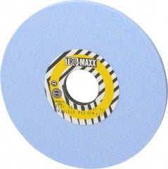 Tru-Maxx - 6" Diam x 1-1/4" Hole x 1/4" Thick, K Hardness, 80 Grit Surface Grinding Wheel - Ceramic, Type 1, Medium Grade, 4,138 Max RPM, Vitrified Bond, No Recess - Exact Tool & Supply