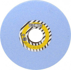 Tru-Maxx - 6" Diam x 1-1/4" Hole x 1/2" Thick, K Hardness, 60 Grit Surface Grinding Wheel - Ceramic, Type 1, Medium Grade, 5,410 Max RPM, Vitrified Bond, No Recess - Exact Tool & Supply