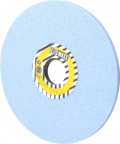 Tru-Maxx - 7" Diam x 1-1/4" Hole x 1/4" Thick, J Hardness, 60 Grit Surface Grinding Wheel - Ceramic, Type 1, Medium Grade, 3,600 Max RPM, Vitrified Bond, No Recess - Exact Tool & Supply