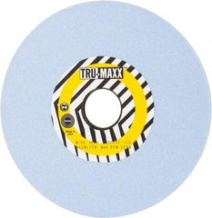 Tru-Maxx - 7" Diam x 1-1/4" Hole x 1/4" Thick, J Hardness, 100 Grit Surface Grinding Wheel - Ceramic, Type 1, Fine Grade, 3,600 Max RPM, Vitrified Bond, No Recess - Exact Tool & Supply