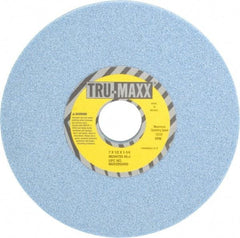 Tru-Maxx - 7" Diam x 1-1/4" Hole x 1/2" Thick, J Hardness, 46 Grit Surface Grinding Wheel - Ceramic, Type 1, Coarse Grade, 3,600 Max RPM, Vitrified Bond, No Recess - Exact Tool & Supply