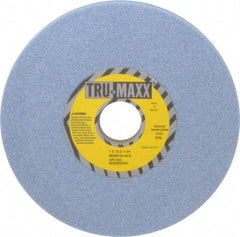 Tru-Maxx - 7" Diam x 1-1/4" Hole x 1/2" Thick, K Hardness, 46 Grit Surface Grinding Wheel - Ceramic, Type 1, Coarse Grade, 3,600 Max RPM, Vitrified Bond, No Recess - Exact Tool & Supply