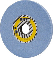 Tru-Maxx - 7" Diam x 1-1/4" Hole x 1/2" Thick, I Hardness, 60 Grit Surface Grinding Wheel - Ceramic, Type 1, Medium Grade, 3,600 Max RPM, Vitrified Bond, No Recess - Exact Tool & Supply