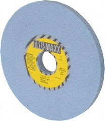 Tru-Maxx - 7" Diam x 1-1/4" Hole x 1/2" Thick, K Hardness, 60 Grit Surface Grinding Wheel - Ceramic, Type 1, Medium Grade, 3,600 Max RPM, Vitrified Bond, No Recess - Exact Tool & Supply