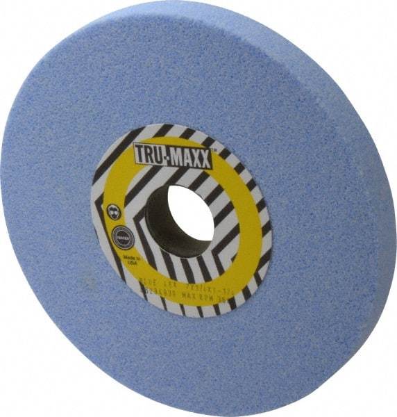 Tru-Maxx - 7" Diam x 1-1/4" Hole x 3/4" Thick, K Hardness, 46 Grit Surface Grinding Wheel - Ceramic, Type 1, Coarse Grade, 3,600 Max RPM, Vitrified Bond, No Recess - Exact Tool & Supply