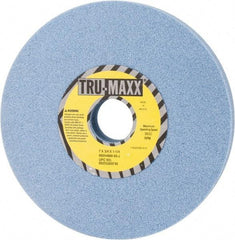 Tru-Maxx - 7" Diam x 1-1/4" Hole x 3/4" Thick, J Hardness, 60 Grit Surface Grinding Wheel - Ceramic, Type 1, Medium Grade, 3,600 Max RPM, Vitrified Bond, No Recess - Exact Tool & Supply