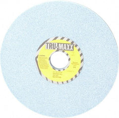 Tru-Maxx - 8" Diam x 1-1/4" Hole x 1/2" Thick, J Hardness, 46 Grit Surface Grinding Wheel - Ceramic, Type 1, Coarse Grade, 3,600 Max RPM, Vitrified Bond, No Recess - Exact Tool & Supply