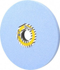 Tru-Maxx - 8" Diam x 1-1/4" Hole x 1/2" Thick, K Hardness, 60 Grit Surface Grinding Wheel - Ceramic, Type 1, Medium Grade, 3,600 Max RPM, Vitrified Bond, No Recess - Exact Tool & Supply