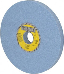 Tru-Maxx - 8" Diam x 1-1/4" Hole x 3/4" Thick, J Hardness, 46 Grit Surface Grinding Wheel - Ceramic, Type 1, Coarse Grade, 3,600 Max RPM, Vitrified Bond, No Recess - Exact Tool & Supply