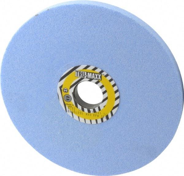 Tru-Maxx - 8" Diam x 1-1/4" Hole x 1/2" Thick, J Hardness, 60 Grit Surface Grinding Wheel - Ceramic, Type 1, Medium Grade, 3,600 Max RPM, Vitrified Bond, No Recess - Exact Tool & Supply