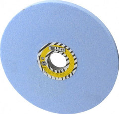 Tru-Maxx - 8" Diam x 1-1/4" Hole x 1/2" Thick, J Hardness, 60 Grit Surface Grinding Wheel - Ceramic, Type 1, Medium Grade, 3,600 Max RPM, Vitrified Bond, No Recess - Exact Tool & Supply