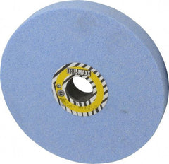 Tru-Maxx - 8" Diam x 1-1/4" Hole x 1" Thick, K Hardness, 46 Grit Surface Grinding Wheel - Ceramic, Type 1, Coarse Grade, 3,600 Max RPM, Vitrified Bond, No Recess - Exact Tool & Supply