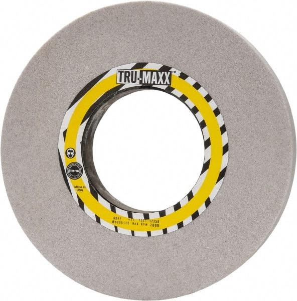 Tru-Maxx - 12" Diam x 5" Hole x 1-1/2" Thick, J Hardness, 46 Grit Surface Grinding Wheel - Aluminum Oxide, Type 1, Coarse Grade, 2,069 Max RPM, Vitrified Bond, No Recess - Exact Tool & Supply