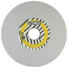 Tru-Maxx - 8" Diam x 1-1/4" Hole x 1/2" Thick, K Hardness, 46 Grit Surface Grinding Wheel - Aluminum Oxide, Type 1, Coarse Grade, 3,600 Max RPM, Vitrified Bond, No Recess - Exact Tool & Supply
