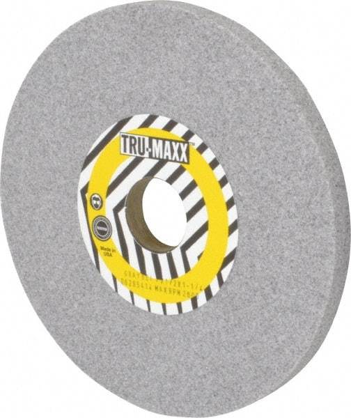 Tru-Maxx - 7" Diam x 1-1/4" Hole x 1/2" Thick, I Hardness, 60 Grit Surface Grinding Wheel - Aluminum Oxide, Type 1, Medium Grade, 3,600 Max RPM, Vitrified Bond, No Recess - Exact Tool & Supply