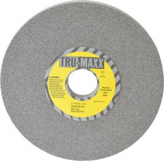 Tru-Maxx - 7" Diam x 1-1/4" Hole x 1/2" Thick, I Hardness, 80 Grit Surface Grinding Wheel - Aluminum Oxide, Type 1, Medium Grade, 3,600 Max RPM, Vitrified Bond, No Recess - Exact Tool & Supply