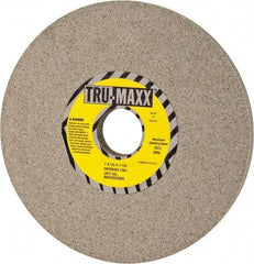 Tru-Maxx - 7" Diam x 1-1/4" Hole x 1/2" Thick, I Hardness, 100 Grit Surface Grinding Wheel - Aluminum Oxide, Type 1, Fine Grade, 3,600 Max RPM, Vitrified Bond, No Recess - Exact Tool & Supply